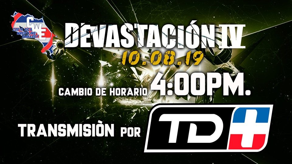 Costa Rica Wrestling Embassy (CWE): Devastación IV será transmitido por TD+