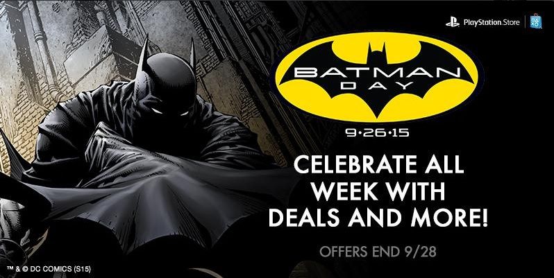 Descuentos de Batman para la PS Store por el día de Batman