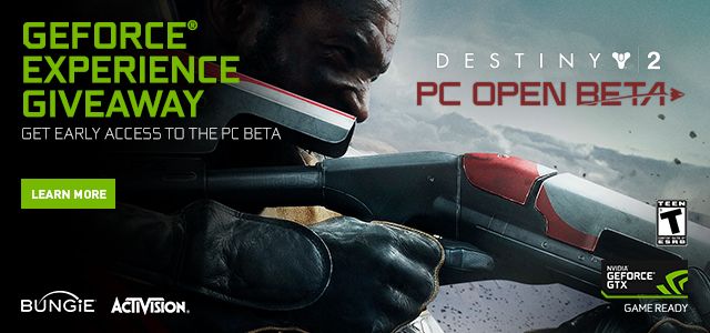 Al comprar una nueva Nvidia GeForce te llevarás Destiny 2 para PC