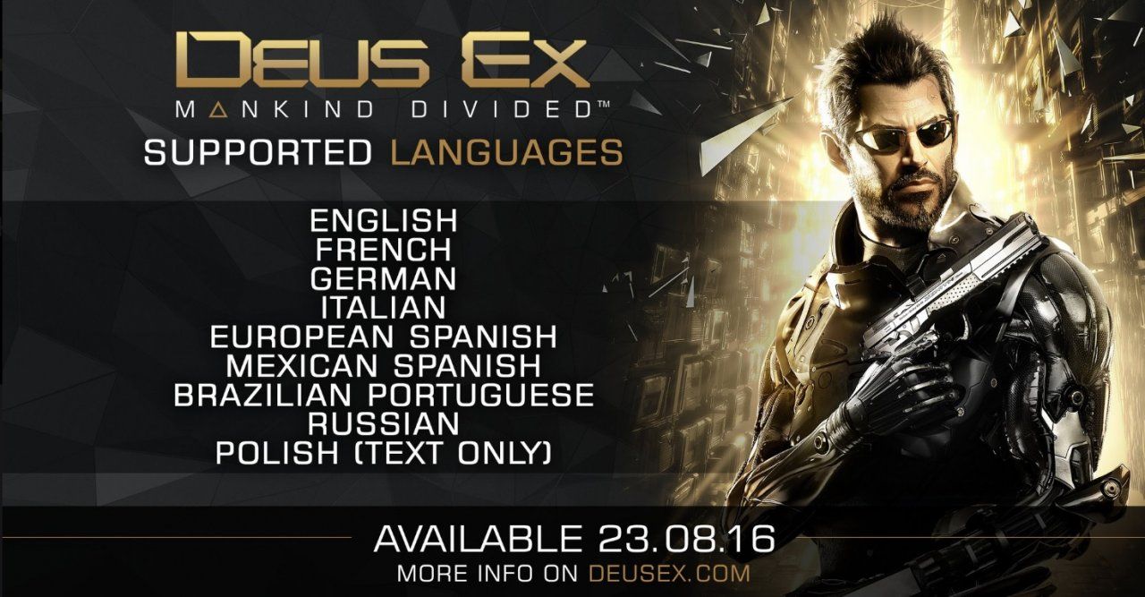 Tenemos nuevos detalles de Deus Ex Mankind Divided