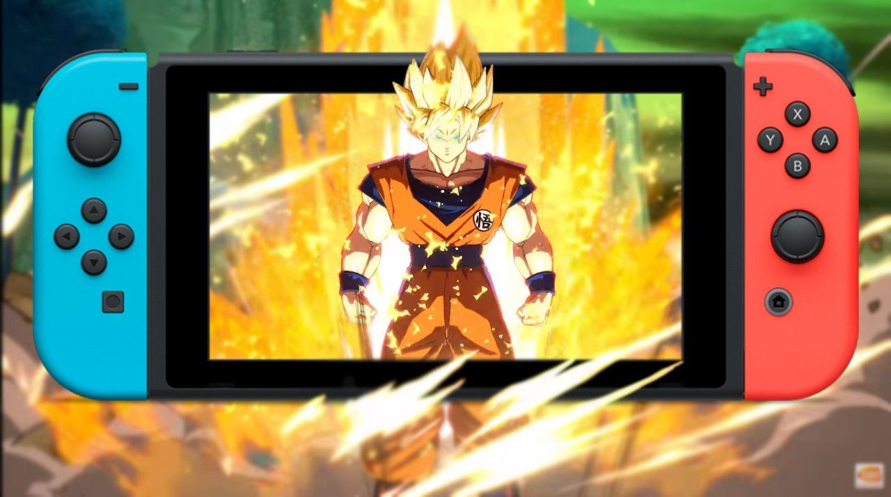 Dragon Ball FighterZ para Nintendo Switch se muestra en modo portátil y TV