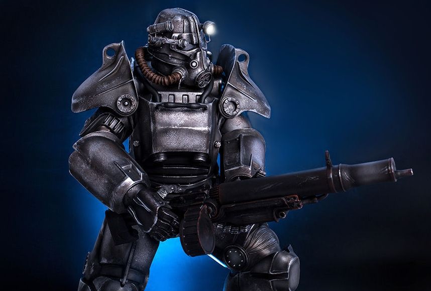 ¿Ya viste esta impresionante estatua de la armadura T-45 de Fallout 4?