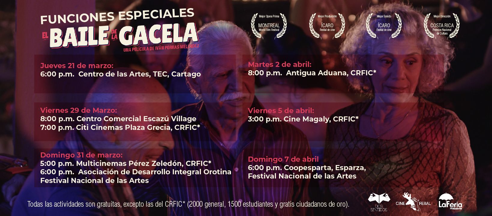 “EL BAILE DE LA GACELA” TENDRÁ MÚLTIPLES FUNCIONES DENTRO Y FUERA DE SAN JOSÉ EN MARZO Y ABRIL