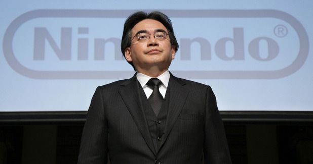 Genyo Takeda se despide del señor Iwata en un discurso.