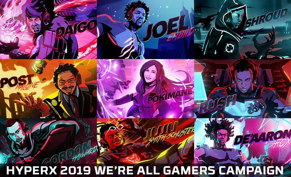 HyperX anuncia la campaña publicitaria de 2019 We’re All Gamers