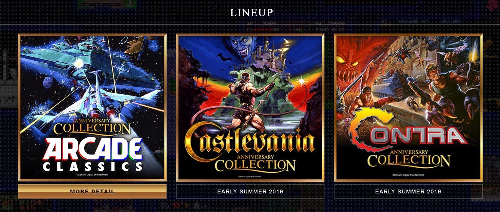 Konami anuncia su colección de Arcade Classics de Contra, y Castlevania