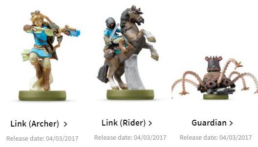 Este es el funcionamiento de los amiibos en The Legend of Zelda: Breath of the Wild