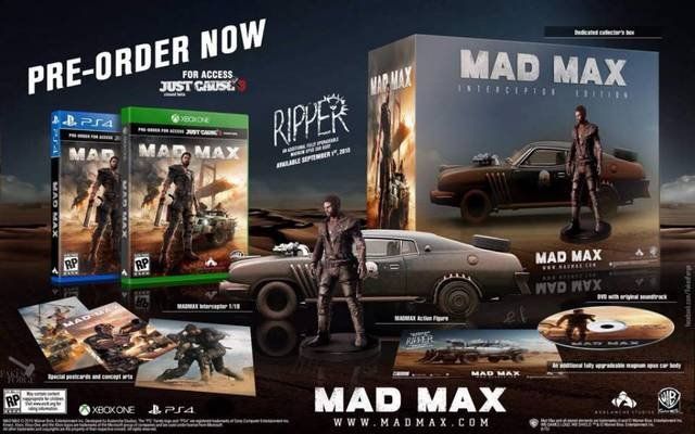 Se anuncia el contenido de la edición coleccionista para el juego de Mad Max.