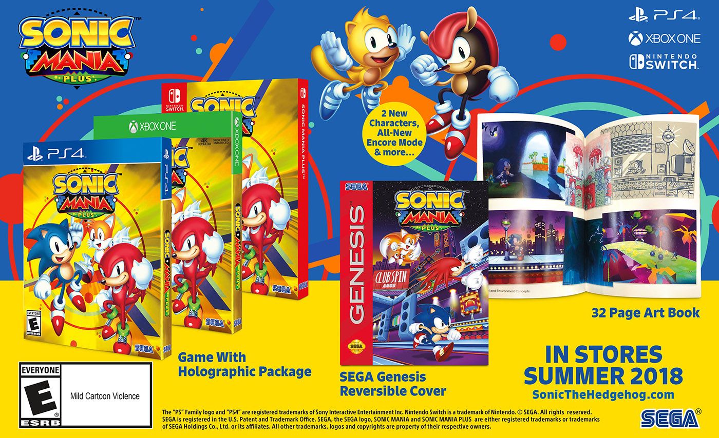 El DLC de Sonic Mania Plus será de pago para quienes tengan Sonic Mania
