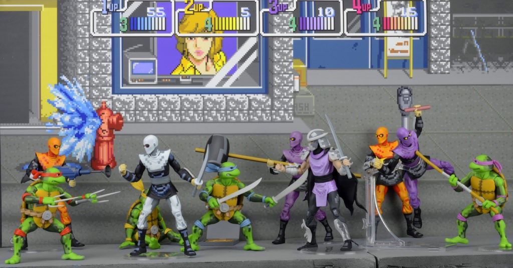 Nuevas figuras de las Tortugas Ninjas inspiradas en su juego arcade