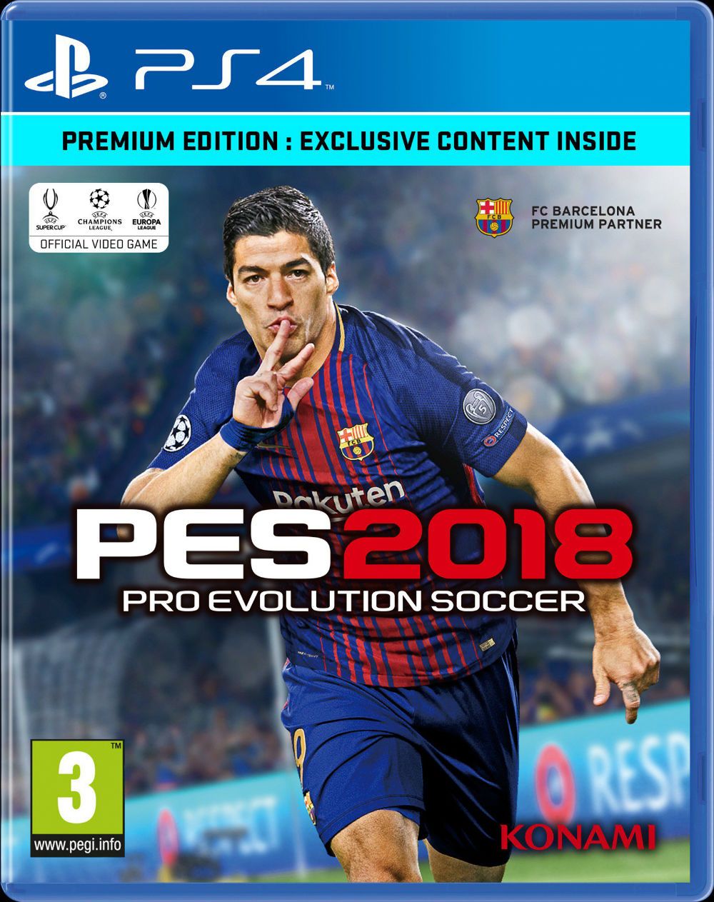 Se revela la portada oficial de PES 2018