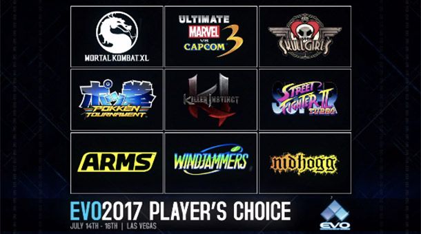Estos son todos los juegos confirmados para el EVO 2017