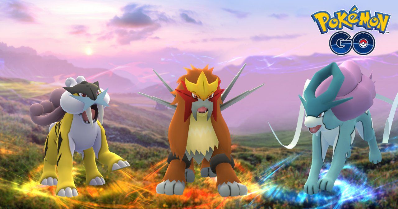 Pokémon GO recibe a Raikou, Entei y Suicune en el juego