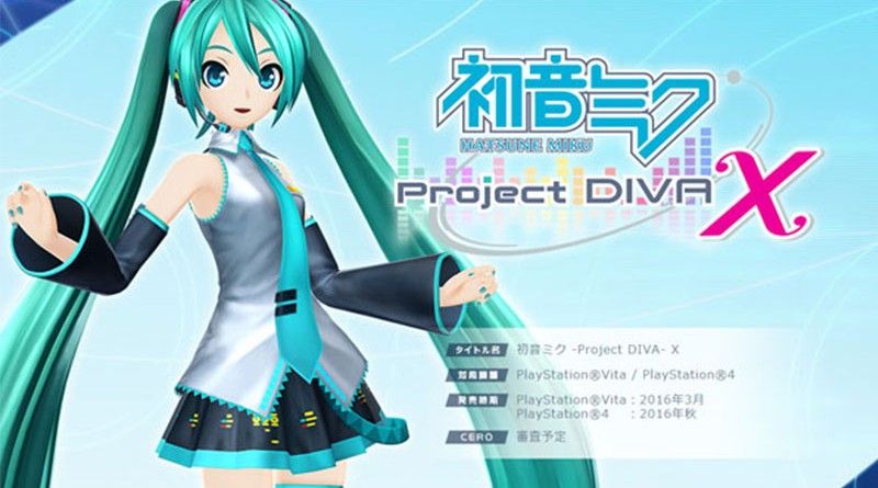 Nuevos detalles de Hatsune Miku: Project Diva X para PlayStation 4 y PSVita