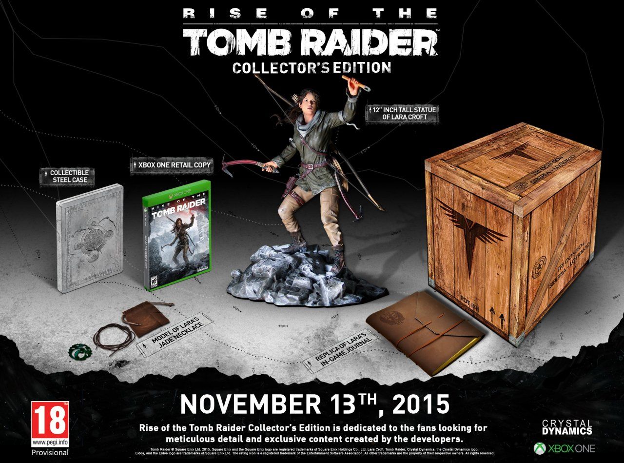 Esta es la Edición de Coleccionista de Rise of the Tomb Raider para Xbox One