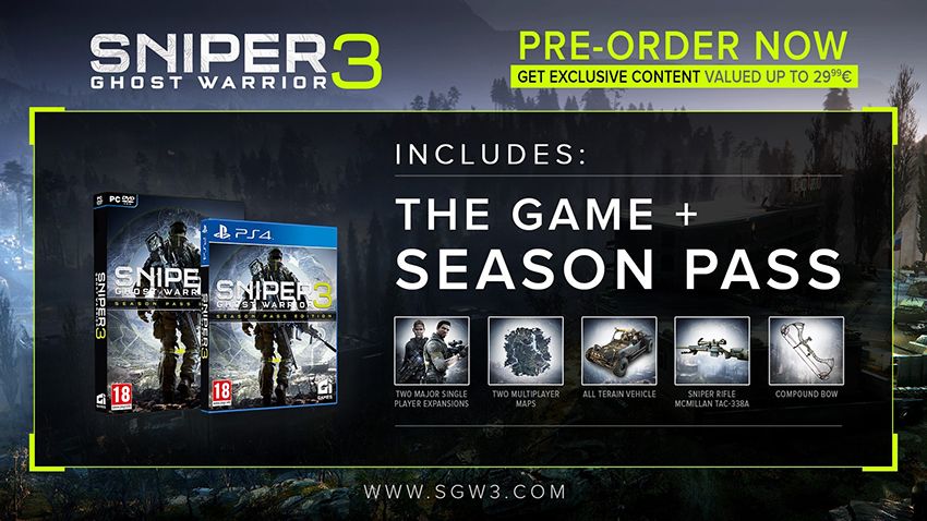 CI Games anuncia los incentivos de pre-order para Sniper: Ghost Warrior 3