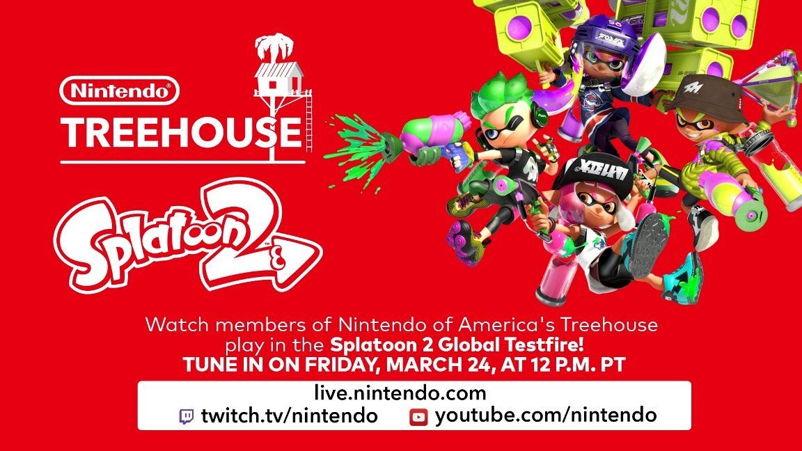 Splatoon 2 Global Test Fire será el protagonista del nuevo Nintendo Treehouse