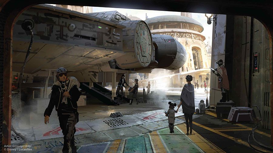 Dale un vistazo a Star Wars Land de Disney en los nuevos artes conceptuales