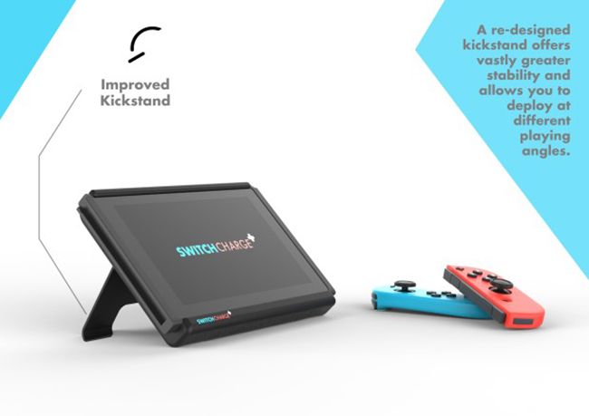 SwitchCharge es el nuevo proyecto para Nintendo Switch con un protector que incluye batería de hasta 12 horas