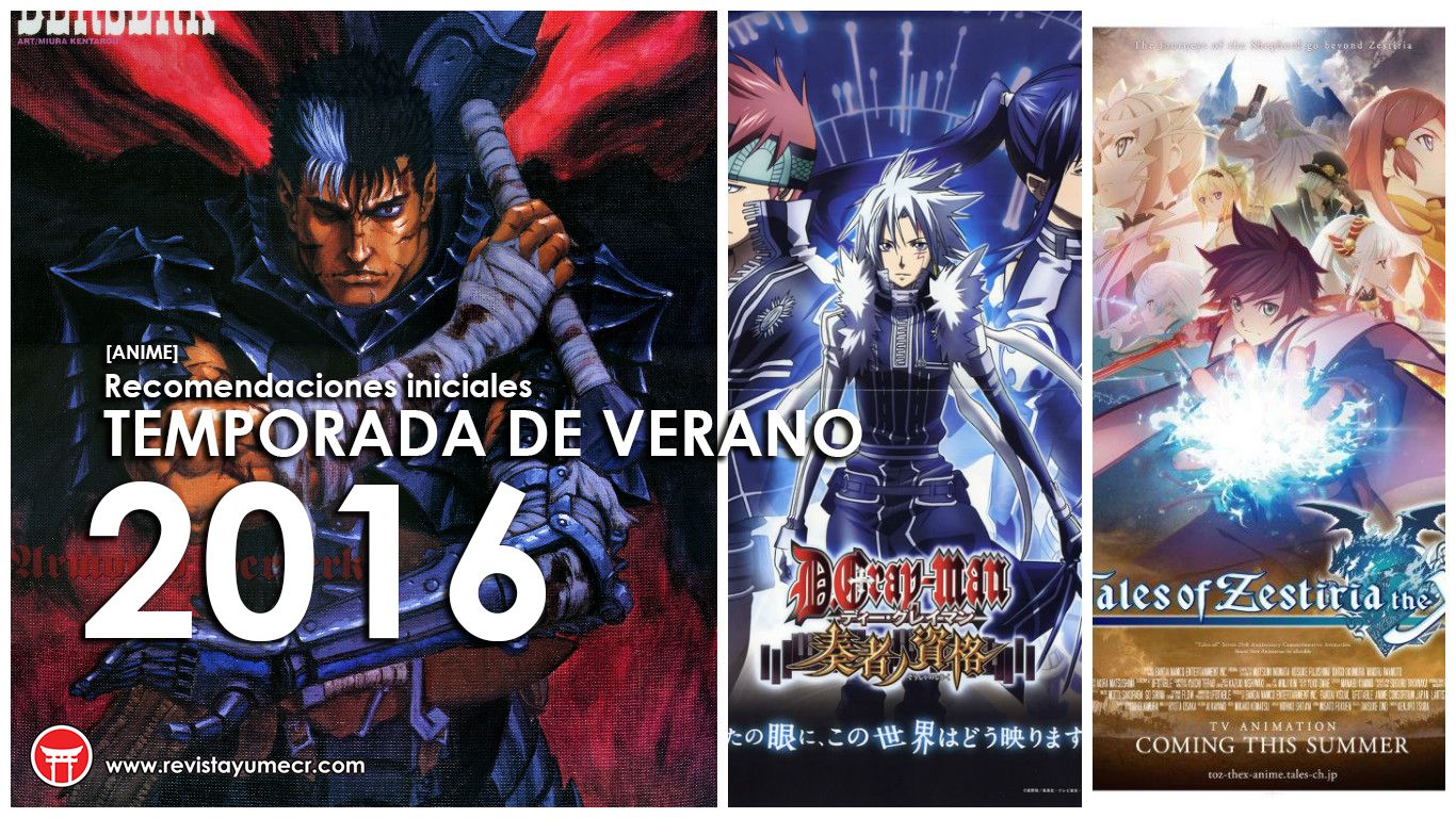 [ANIME] Te recomendamos 10 animes para que inicies la Temporada de Verano 2016