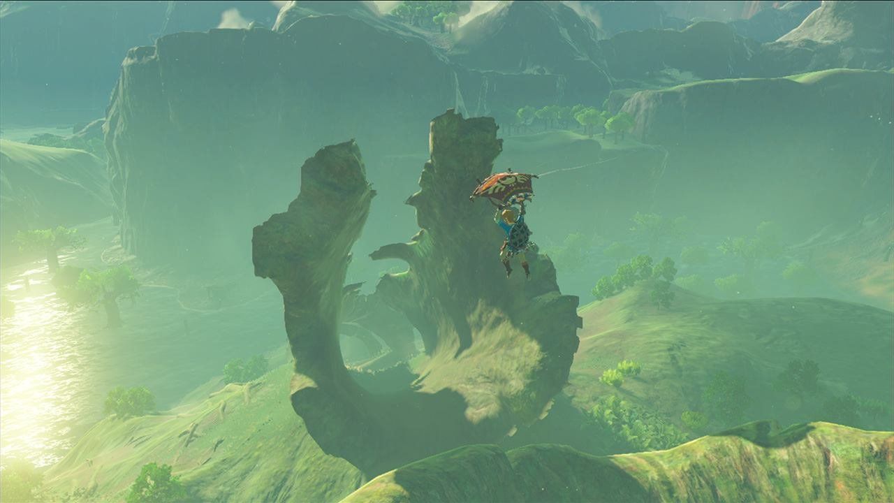 The Legend of Zelda: Breath of the Wild nos muestra sus paisajes aéreos