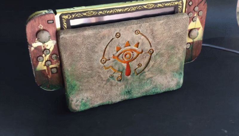 Mira esta impresionante Nintendo Switch personalizada de The Legend of Zelda