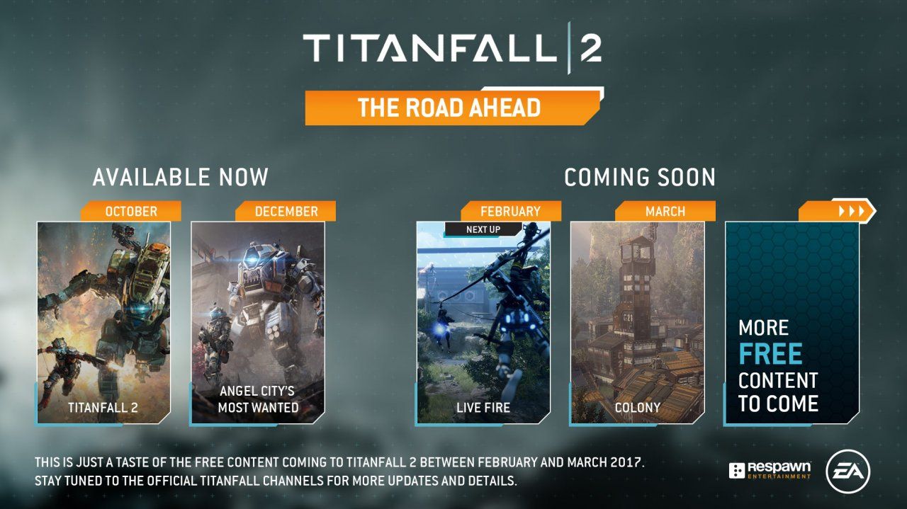 Titanfall 2 nos muestra su hoja de ruta para los próximos DLC