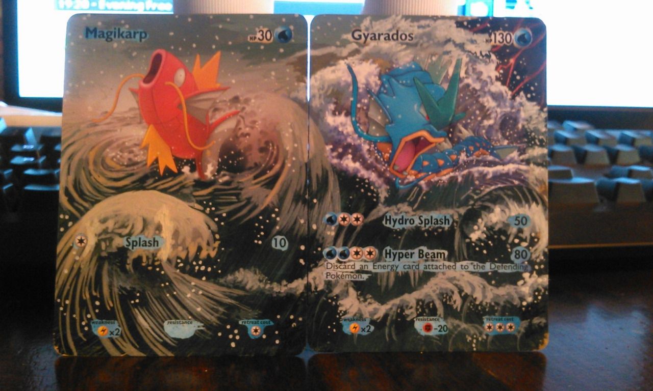 Una artista rediseña las cartas originales de Pokémon