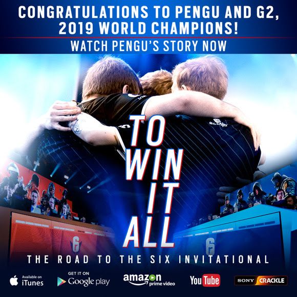 “TO WIN IT ALL: THE ROAD TO THE SIX INVITATIONAL”, EL DOCUMENTAL DE ESPORTS DE TOM CLANCY’S RAINBOW SIX® SIEGE YA ESTÁ DISPONIBLE EN YOUTUBE Y PLATAFORMAS 