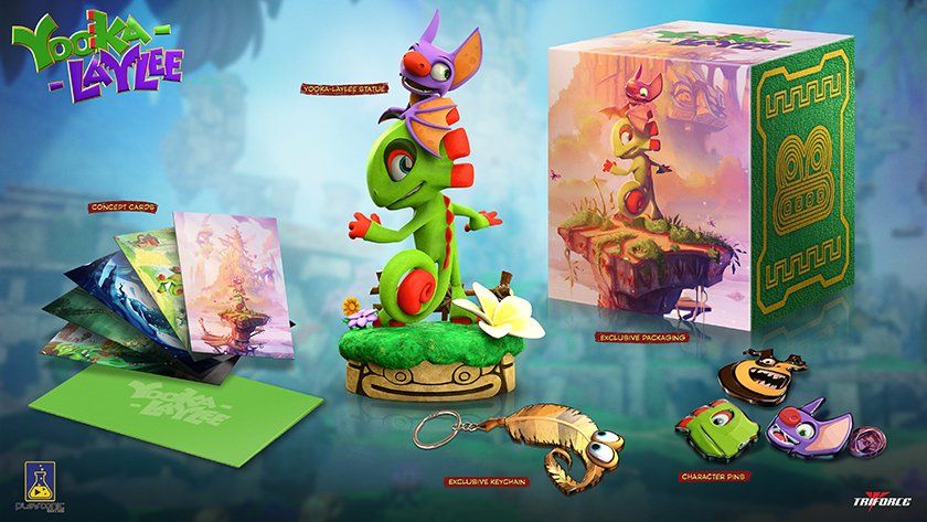 Yooka-Laylee tendrá un pack formado que incluye una figura y otros extras