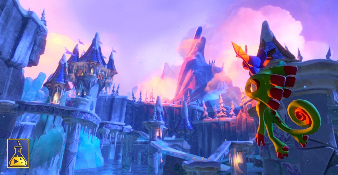 Yooka-Laylee nos muestra Glitterglaze Glacier, el mundo más frío del juego